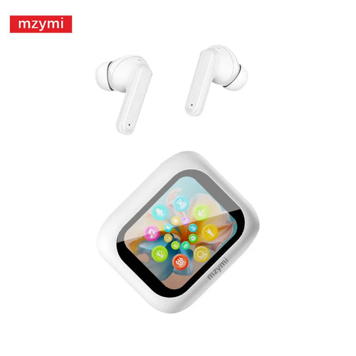 mzymi Full In Touch Screen Headphone ANC E18 Pro Bluetooth Earphone AliExpress