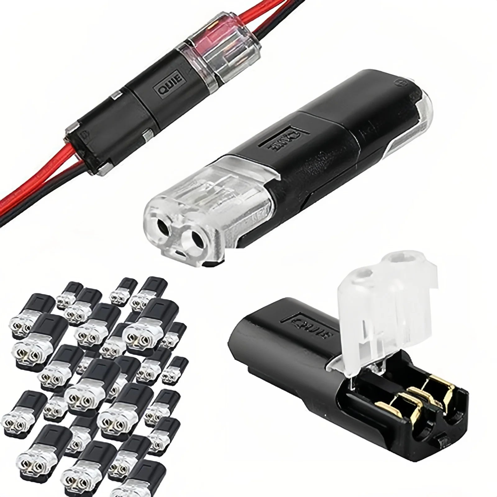 Double-Wire Connector: Secure Lock, Instant Plug-In Power 🔌