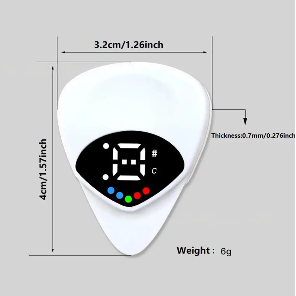 2-in-1 Guitar Picks Tuner Digital Electronic Tuner Acoustic Guitar Tuner for Acoustic Electric Guitar Bass Mandolin PRO Club Global Store