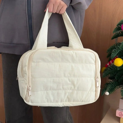 Pack It All: Spacious Wide-Open Travel Cosmetic Bag