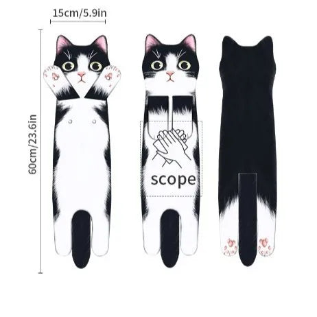 CatCling™ Funny Hanging Hand Towel 🐱😂