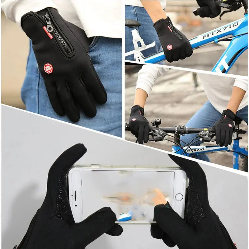Winter Thermal Warm Full Finger Gloves Touchscreen Unisex for Outdoor AliExpress