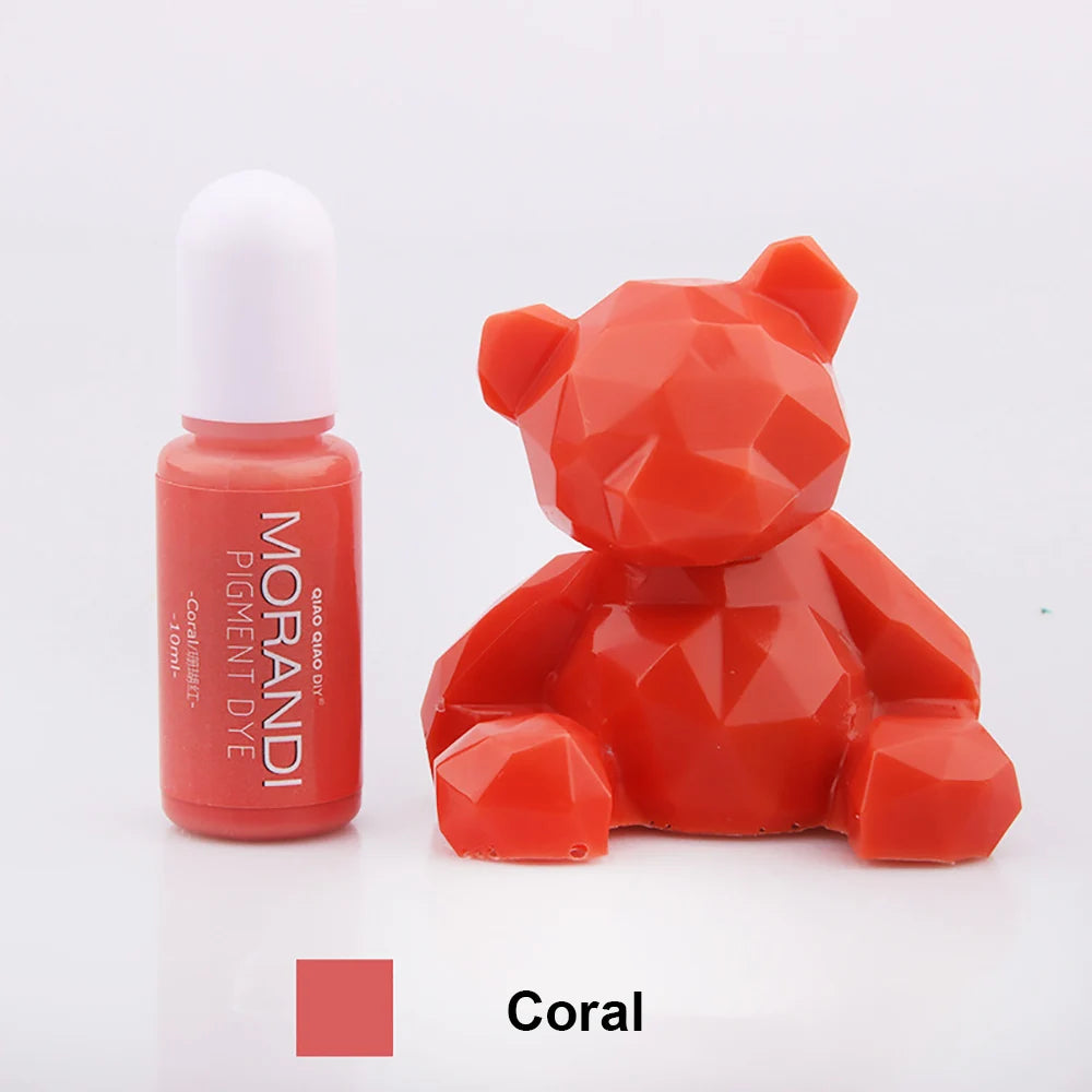 For fun 10ML 24Colors Resin Pigments DIY UV Epoxy Resin Crafts Morandi Dye Ink Colorant Jewelry Making Supplies Tools