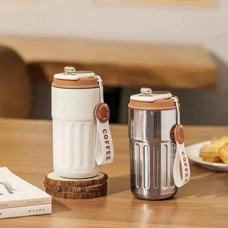 Display temperature coffee cup stainless steel insulation cup high AliExpress
