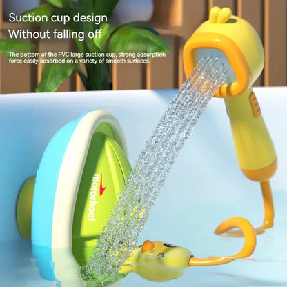 Cute Duck Electric Water Spray Bathroom Bathing Toys Baby Bath Toys