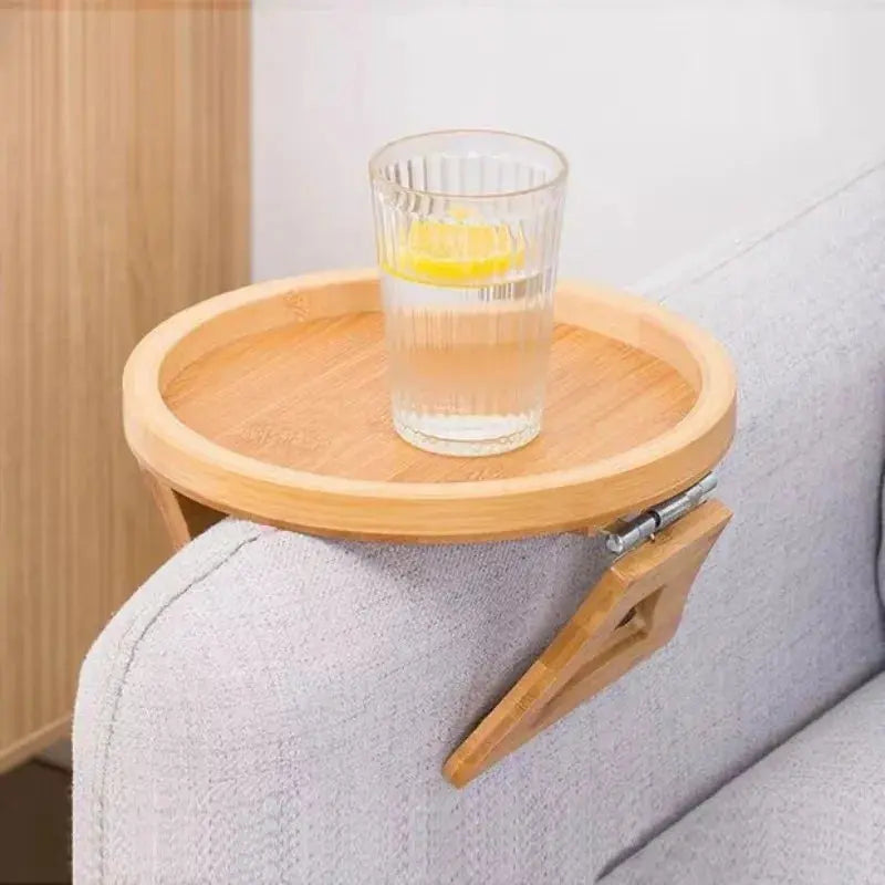 Bandeja para reposabrazos de sofá, mesa de clip para reposabrazos de sofá, portavasos portátil para sofá