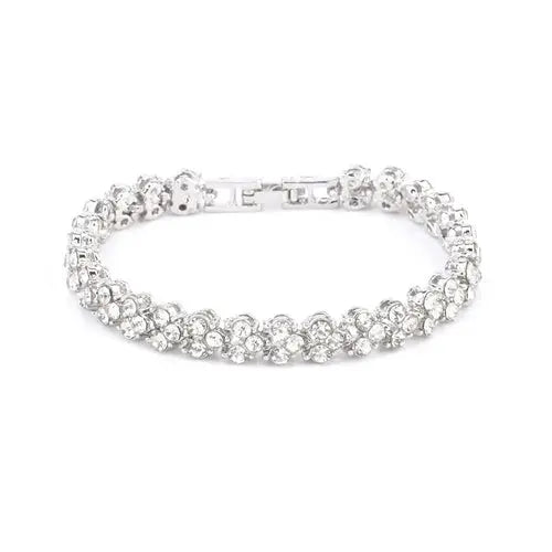 Pulseras de Cadena Geométrica de Cristal Romano de Lujo UILZ para Mujer de Moda