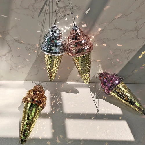 6in Hanging Disco Ice Cream Mirror Room Decor Reflective Disco Ball AliExpress