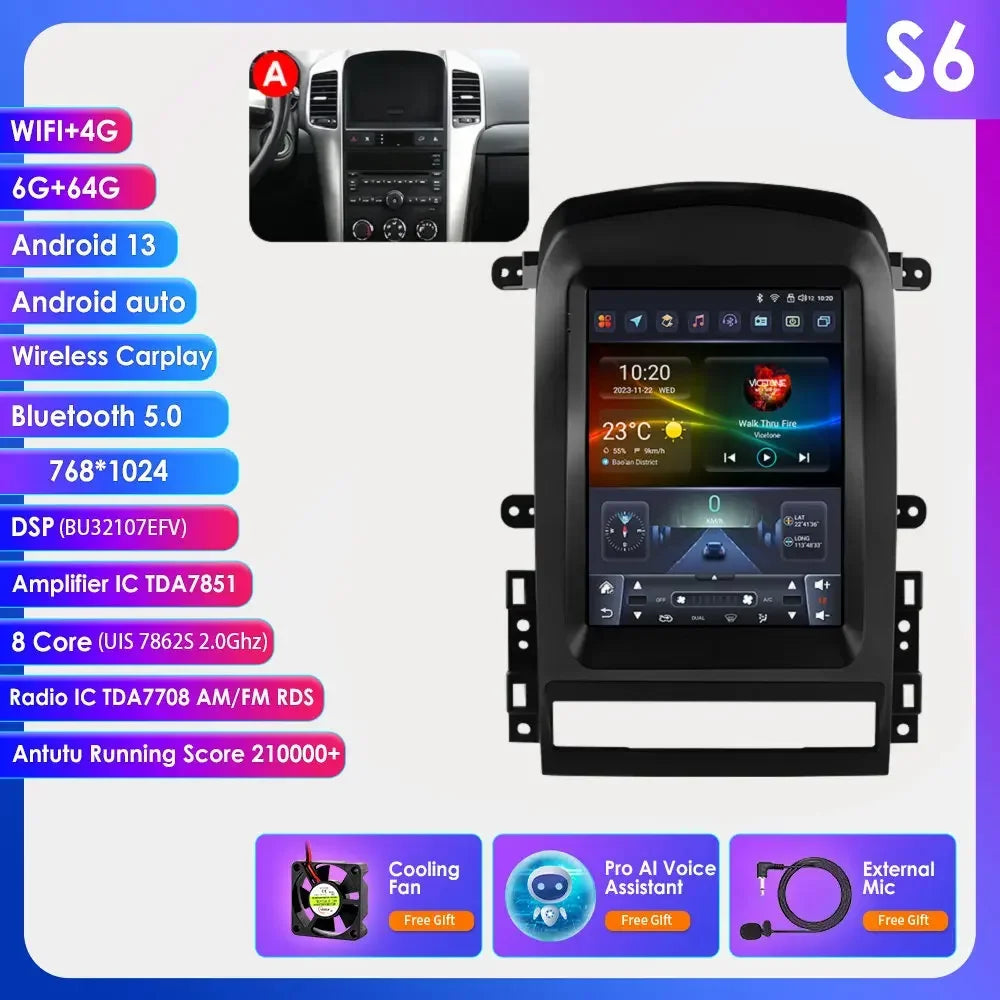 Chevrolet Captiva Sport 2006 - 2012 Multimedia Hizpo Auto Radio Global Store