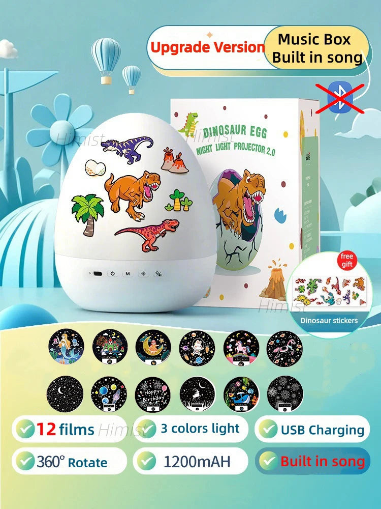 Proyector de huevos DinoGlow™ 🦖✨ — Un cielo nocturno mágico para niños