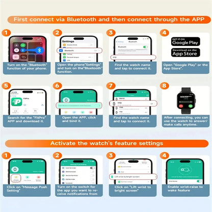 For Xiaomi SmartWatch Android Phone 1.44" Color Screen Full Touch