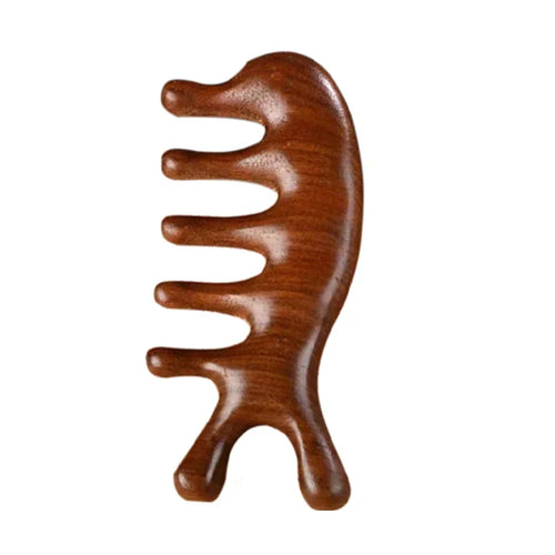 Massage Comb Head Massager Sandalwood Five Tooth Comb Whale Comb Scalp AliExpress
