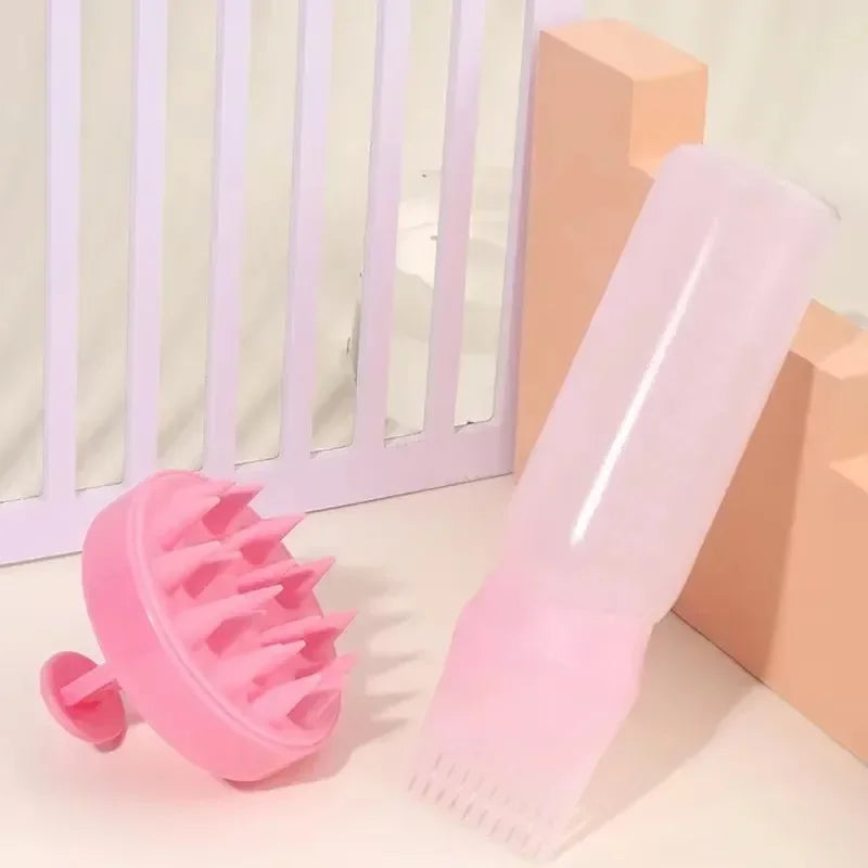 Silicone Shampoo Brush Head Scalp Massage Comb Hair Dye Tint Oil AliExpress