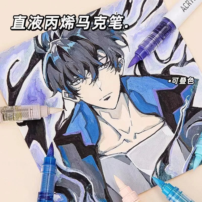 VividFlow Markers: Bold Colors, Smooth Strokes! Kawaii Stationery Store