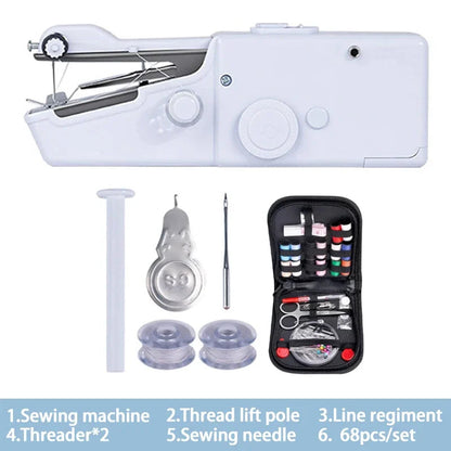 Portable Sewing Machine Manual Domestic Sewing Machine Presser Foot Handheld Rope-free Electric Quick Build DIY Apparel Supplies Shop1102636667 Store