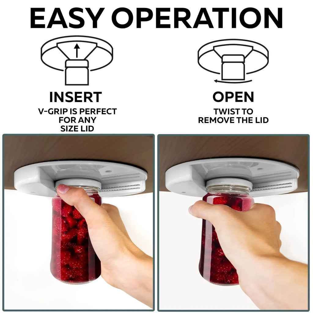 Multifunction Can Opener Cabinet Under Jar Opening Tool Professional Bottle Quick Opener Fast Lid Remover Kitchen Accessories Global Home Furnishing Store