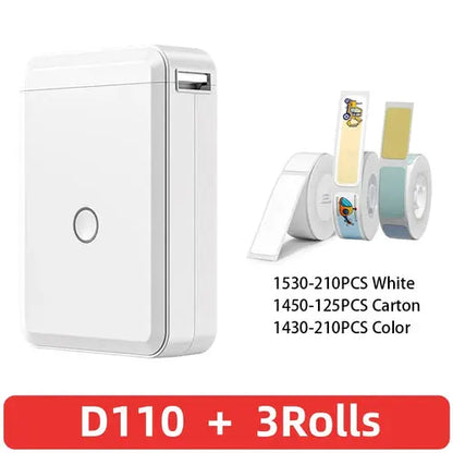 Niimbot D110 Portable Mini Printer Thermal Adhesive Sticker Label AliExpress