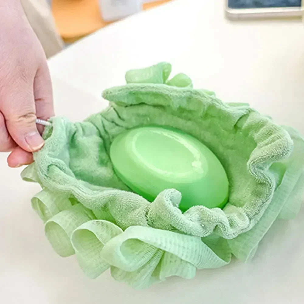 Esponja de Baño 2 en 1 FoamGlow™ 🛁 — Limpieza Profunda y Abundante Espuma
