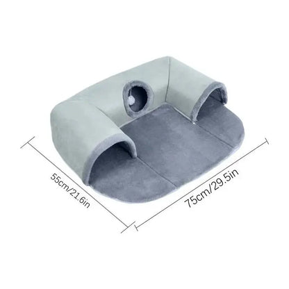 PurrPlay Tunnel Bed – Hide, Play & Nap in One! AIHOME Direct Store