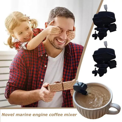 Boat Motor Coffee Stirrer Novelty Coffee Mixer Drink Mixing Gadget Boat Engine Coffee Stirrer Unique Boat Coffee kitchen Stirrer Love-Life-Home Store
