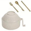 Microwave Ramen Bowl Cooker Set - Wheat Straw Instant Noodles Bowl AliExpress