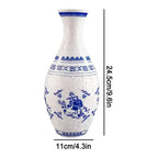 3D Puzzle Vase Blue and White Porcelain Design Made ABS Home