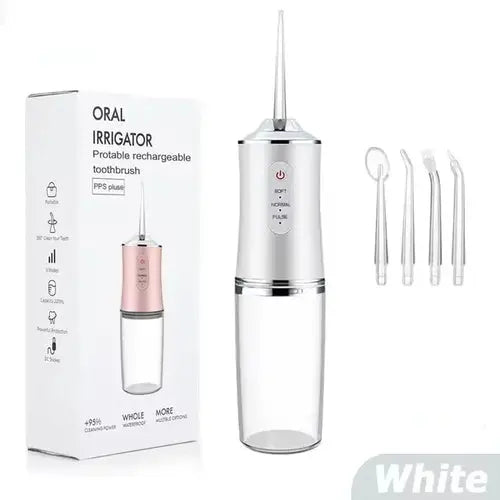New Oral Irrigator Portable Dental Water Flosser USB Rechargeable AliExpress