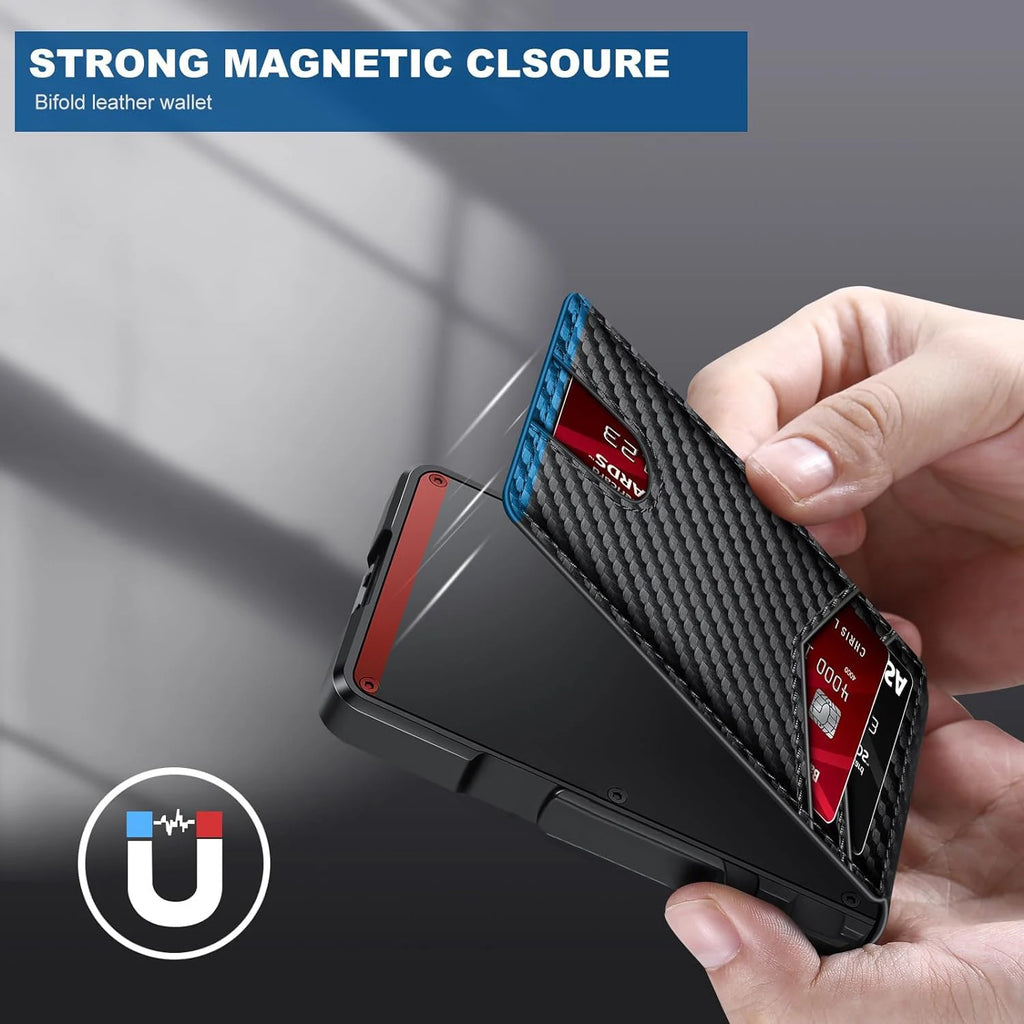 SecureSnap™ Smart RFID Wallet 🔒💼 Pop-Up. Protected. Stylish.