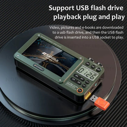 WaveSync Pocket Radio With Bluetooth Entertainment Anywhere Power Outages