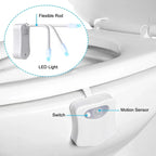 16 Colour LED Toilet Nightlight with Motion Sensor | Auto-Sensing Smart Bathroom Light SANDYHA 09 Indoor Lighting Store