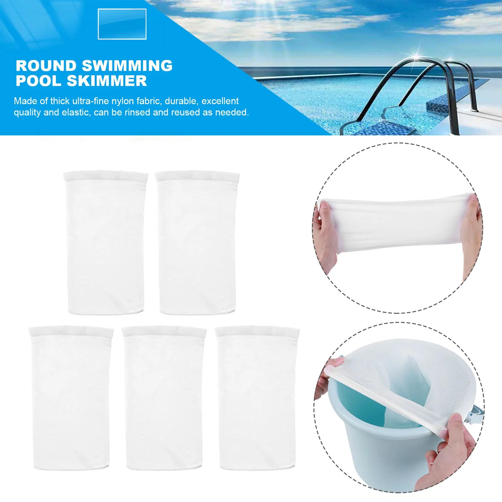 Trap Debris: Skimmer Basket Socks for Clean Pools