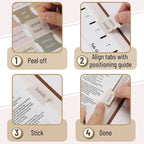 5 Sheets(75pcs) Bible Tabs Large Print And Easy-To-Read Bible Journaling Supplies Self-Adhesive Index Label Sticker Stationery A+ Good Store