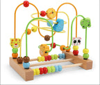 Montessori Wooden Roller Coaster Bead Maze for Toddlers Laime Store