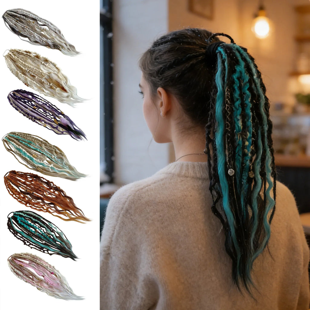 DreadVibe™ Elastic Ponytail 💁‍♀️✨ Instant Boho Volume