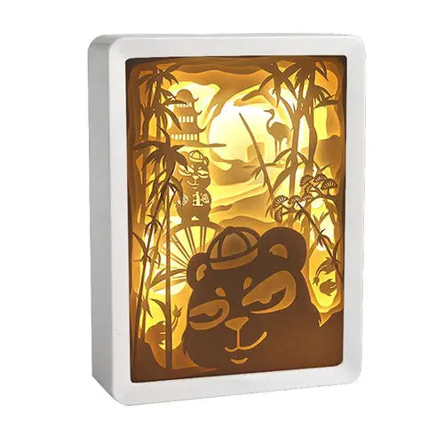 Howl's Moving Castle Anime Paper-Cut Light Decor - 3D Shadow Box Lamp