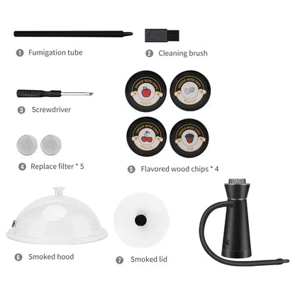2024 New Home Smoking Dome Cover Kitchen Cooking Smoke Hood Acrylic