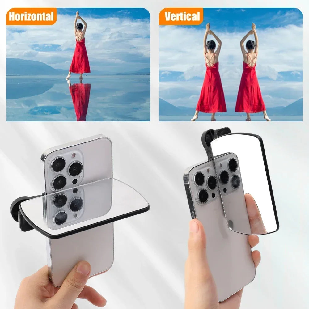 Kit MirrorClip: Reflejo instantáneo para selfis impecables