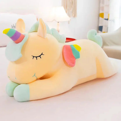 Creative Angel Unicorn Doll Cute Rainbow Pony Plush Toy Girly Heart