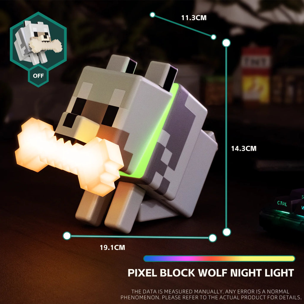 BlockBuddy™ Wolf Lamp 🎮✨ — Brighten Your Gaming Space