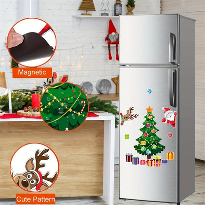 Festive Fridge Magnets – Holiday Sticker Set