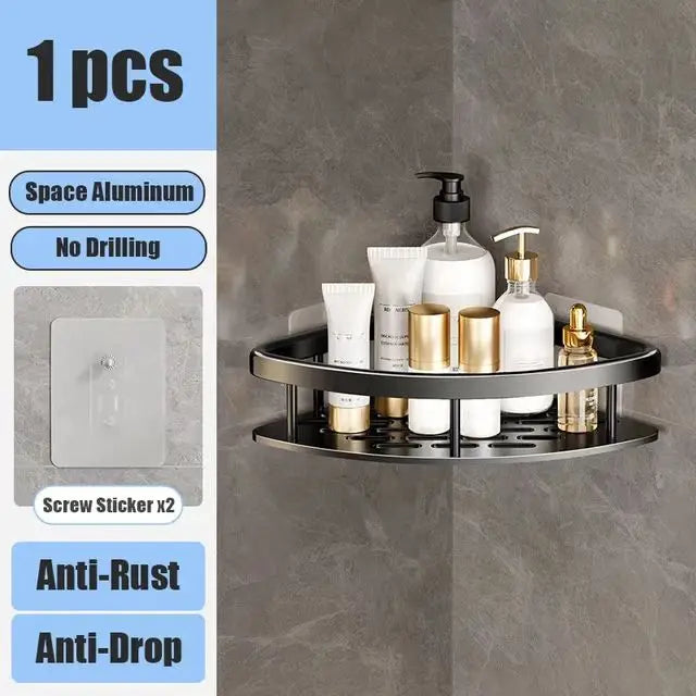 No Drill Wall Mounted Bathroom Shelf Shop1103677105 Store