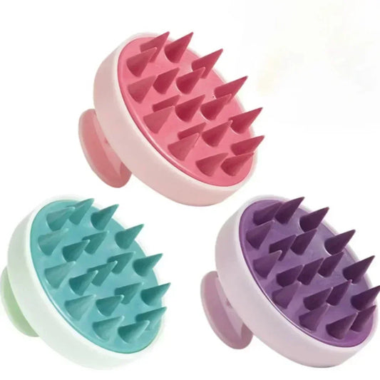 1pc Silicone Shampoo Brush Head Scalp Massage Comb Hair Washing Combs AliExpress