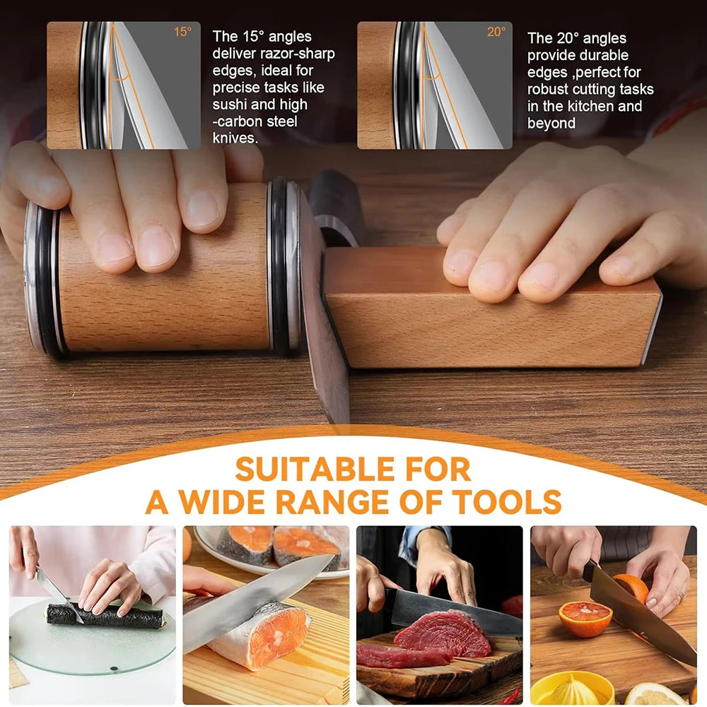 Razor Ready: Magnetic Rolling Knife Sharpener