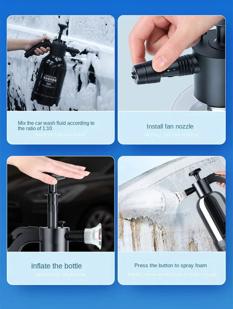 Bleo™ Multi-Surface  2L Foam Sprayer – Adjustable Nozzles & Wide Fan Spray