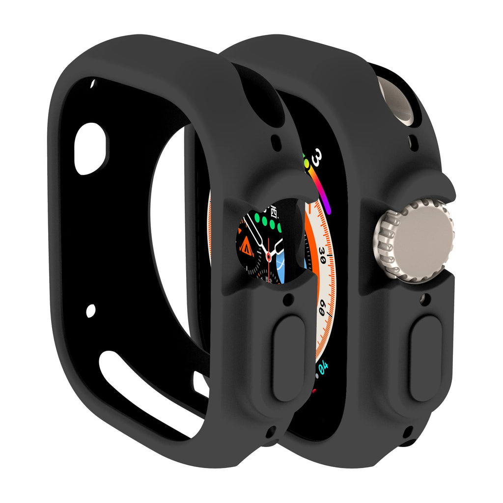 Soft Silicone Case for Apple Watch 8 Ultra 49MM 45mm 42MM 38MM Cover Protection For iWatch series 7 6 5 4 SE 40 44 41mm Bumper