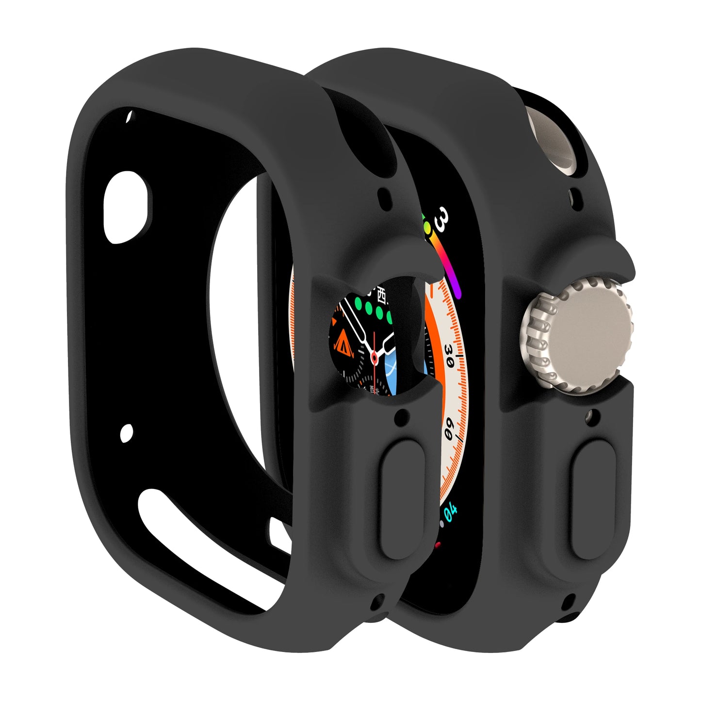 Soft Silicone Case for Apple Watch 8 Ultra 49MM 45mm 42MM 38MM Cover Protection For iWatch series 7 6 5 4 SE 40 44 41mm Bumper