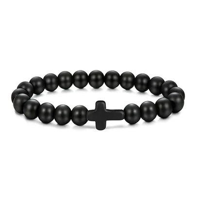 Men's Prayer Onyx Meditation Beads Bracelets Stone's Store