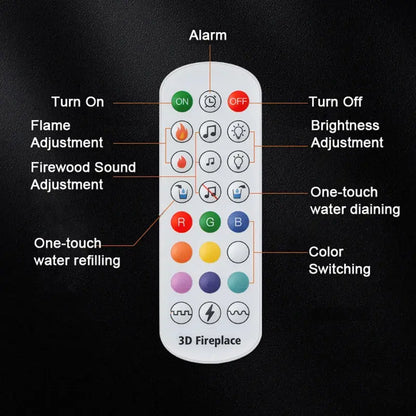 Modern remote control electric fireplace Mute water mist electric AliExpress