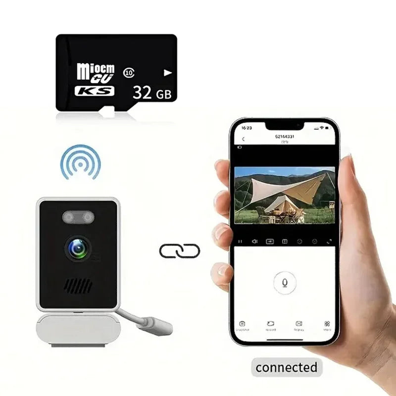 Crystal Watch: 2K Window Camera with Color Night Vision