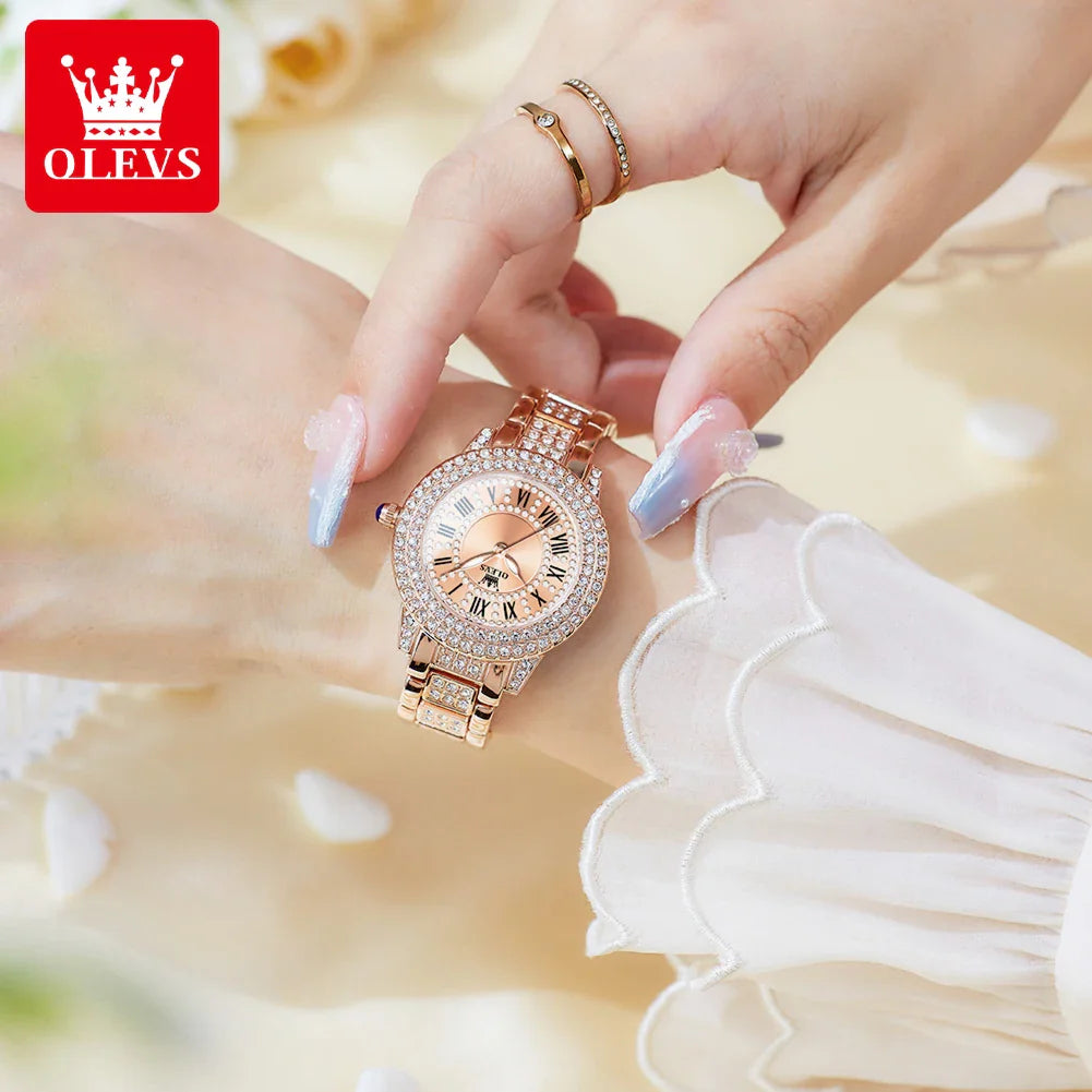 Diamond Éclat - Luxe Roman Dial Quartz Watch South Bay Evans General Store